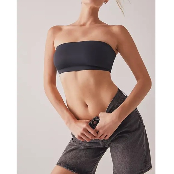 New Free People Nina Bandeau Bra Electric peach Size Small Bralette NWT - Picture 3 of 12
